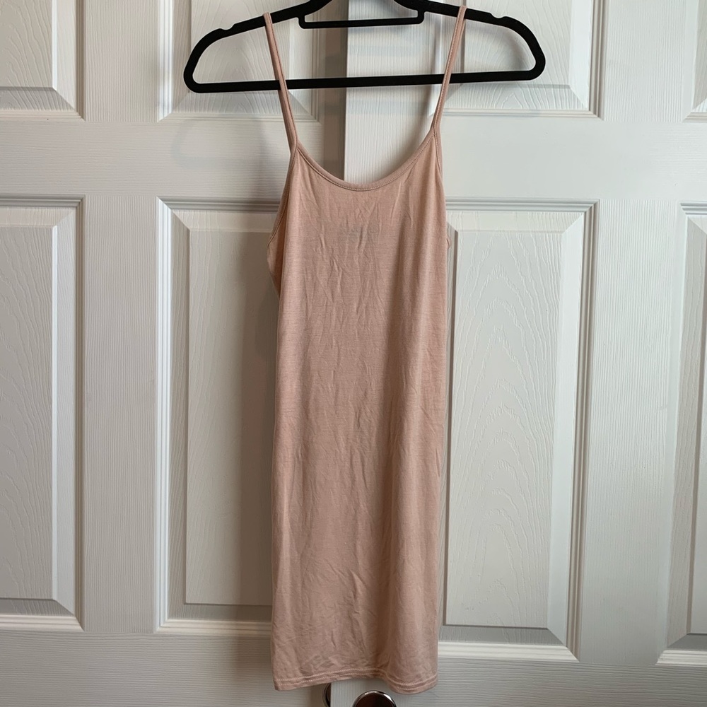 PrettyLittleThing sheer nude chemise